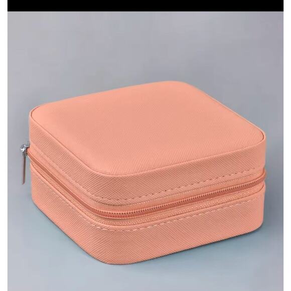 Women's Small Travel Jewelry Box - Peach - Picture 1 of 8